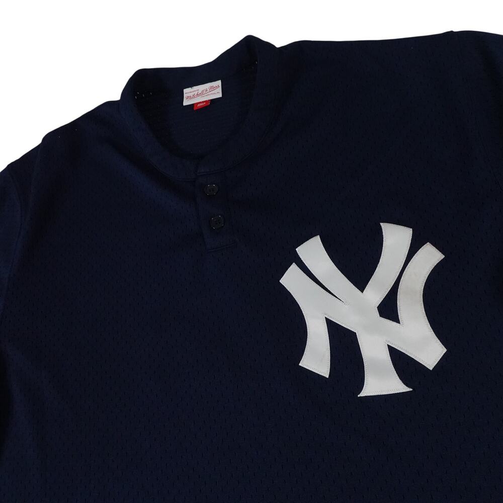 NY Yankees Mitchell & Ness Derek Jeter Cooperstown Navy Jersey Men's 48 XL